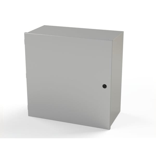 1/4 Turn Latch Electrical Enclosures, 24 in H, 12 in D, 24 in W, NEMA 1, Carbon Steel